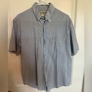 LL Bean Vintage Seersucker Short Sleeve (L)